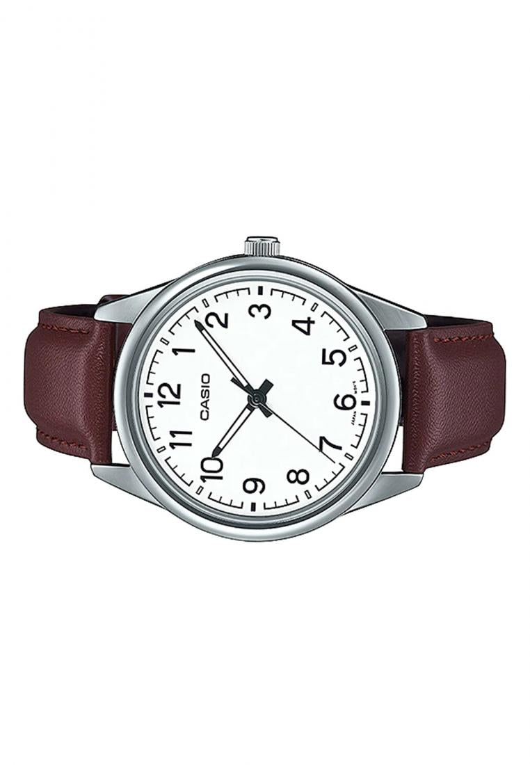 Casio MTP-V005L-7B4 Analog Leather Strap Watch For Men-Watch Portal Philippines