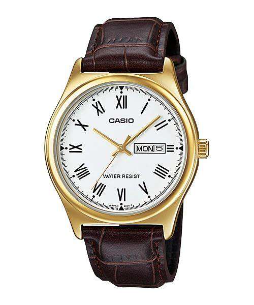 Casio MTP-V006GL-7B Brown Leather Watch for Men-Watch Portal Philippines