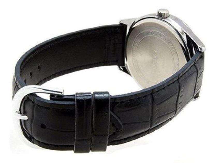 Casio MTP-V006L-1B Black Leather Watch for Men-Watch Portal Philippines