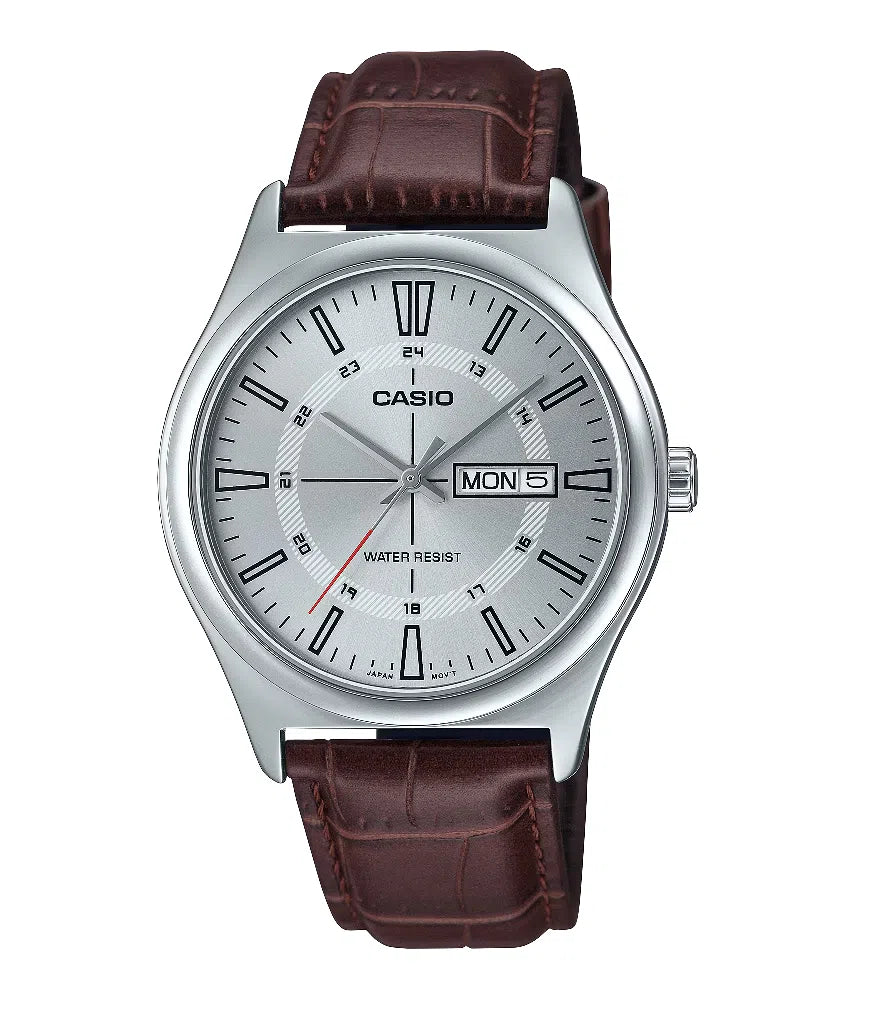 Casio MTP-V006L-7C Analog Leather Strap Watch For Men-Watch Portal Philippines