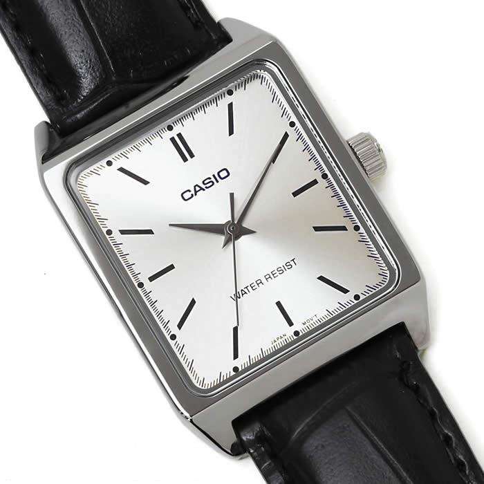 Casio MTP-V007L-7E1 Black Leather Watch for Men-Watch Portal Philippines