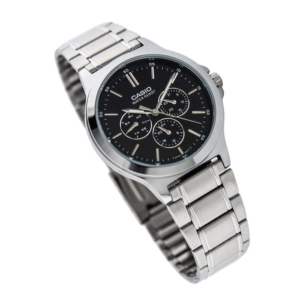 Casio MTP-V300D-1A Silver Stainless Watch for Men-Watch Portal Philippines