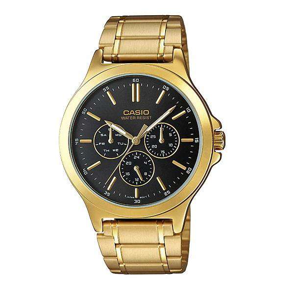 Casio MTP-V300G-1A Gold Stainless Watch for Men-Watch Portal Philippines