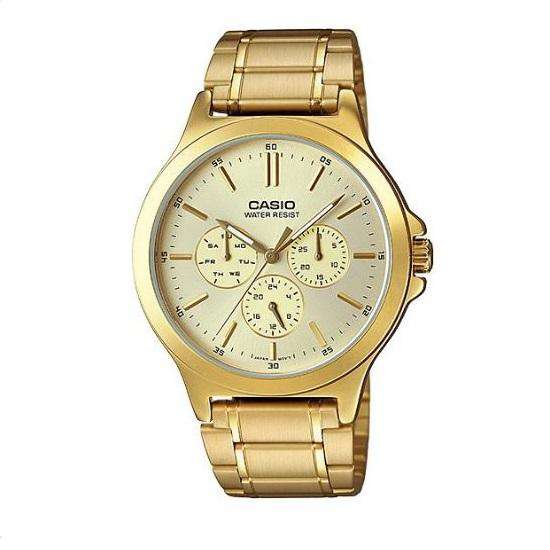 Casio MTP-V300G-9AUDF Gold Stainless Watch for Men-Watch Portal Philippines