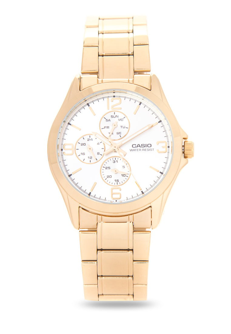 Casio MTP-V301G-7A Analog Stainless Steel Strap Watch For Men-Watch Portal Philippines