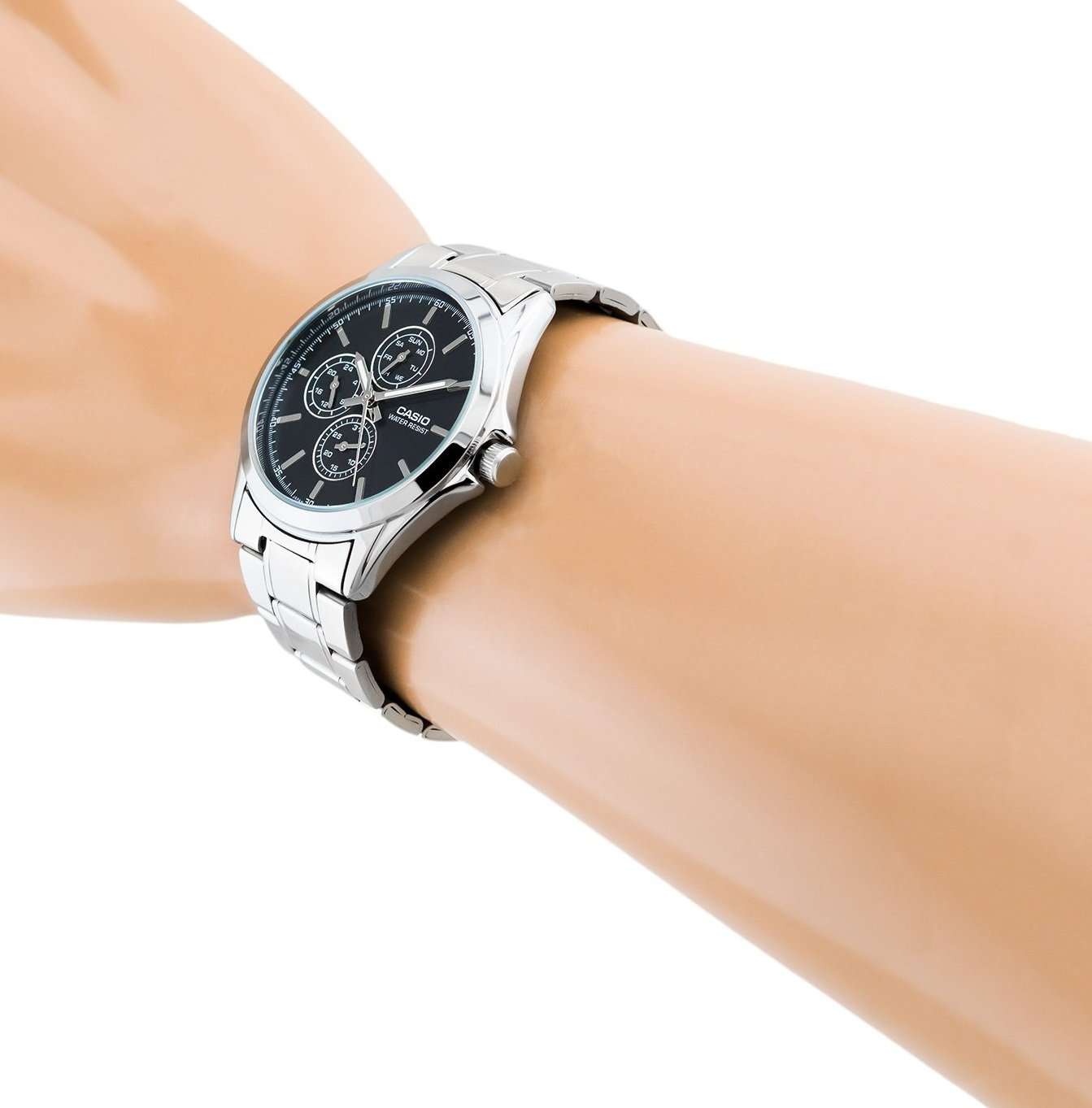 Casio MTP-V302D-1A Silver Stainless Watch for Men-Watch Portal Philippines