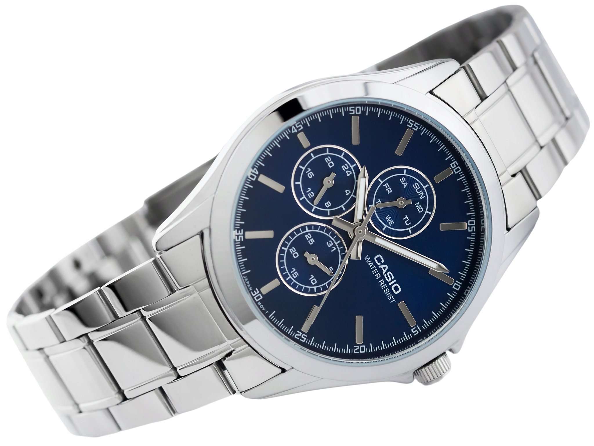 Casio MTP-V302D-2A Silver Stainless Watch for Men-Watch Portal Philippines