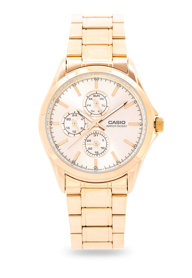 Casio MTP-V302G-9A Analog Stainless Steel Strap Watch For Men-Watch Portal Philippines