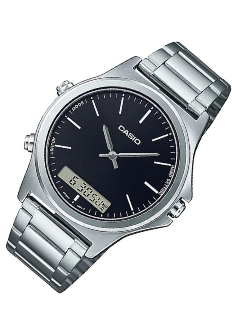 Casio MTP-VC01D-1E Digital Analog Stainless Steel Strap Watch For Men-Watch Portal Philippines