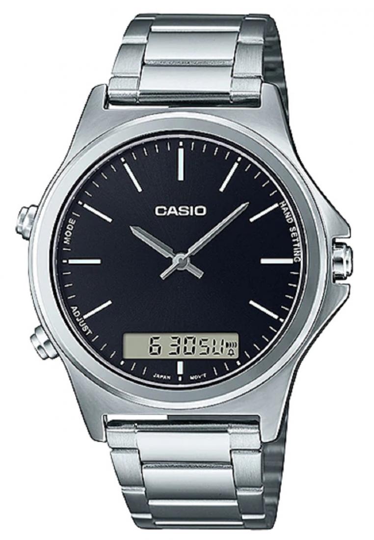 Casio MTP-VC01D-1E Digital Analog Stainless Steel Strap Watch For Men-Watch Portal Philippines
