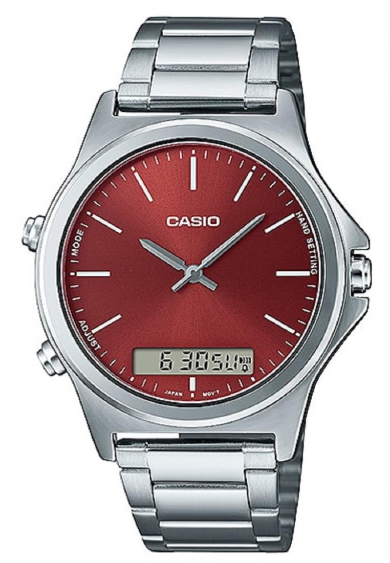 Casio MTP-VC01D-5E Digital Analog Stainless Steel Strap Watch For Men-Watch Portal Philippines