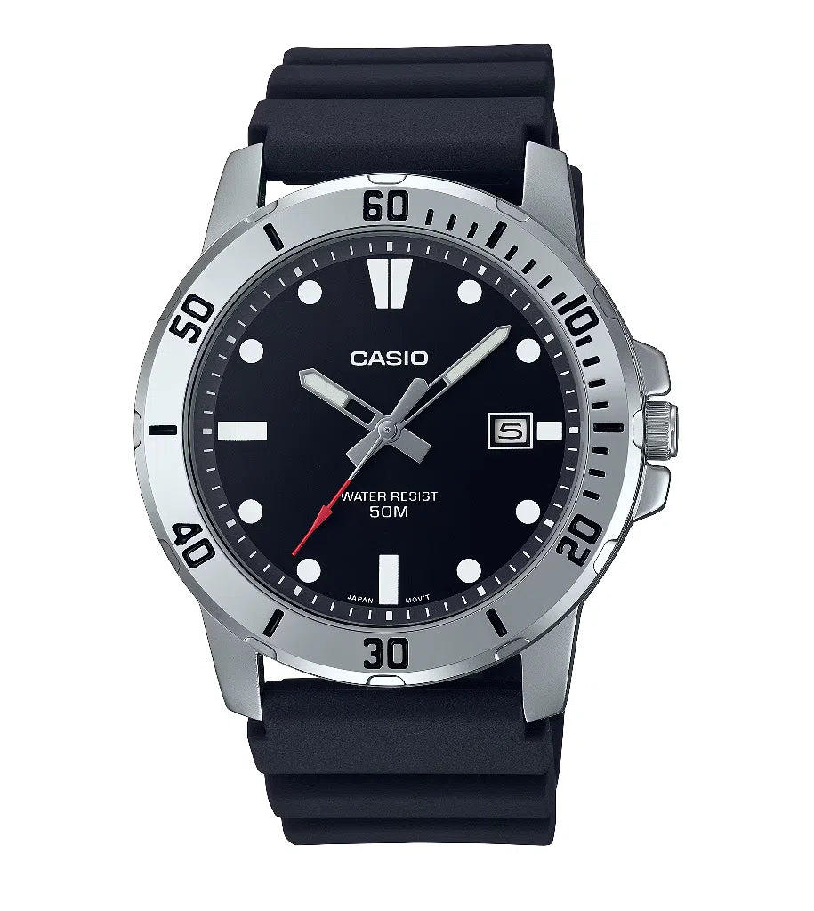 Casio MTP-VD01-1E Analog Rubber Strap Watch For Men-Watch Portal Philippines