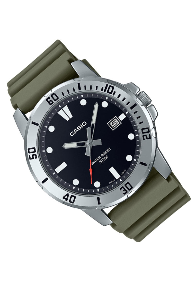 Casio MTP-VD01-3E Analog Rubber Strap Watch For Men-Watch Portal Philippines