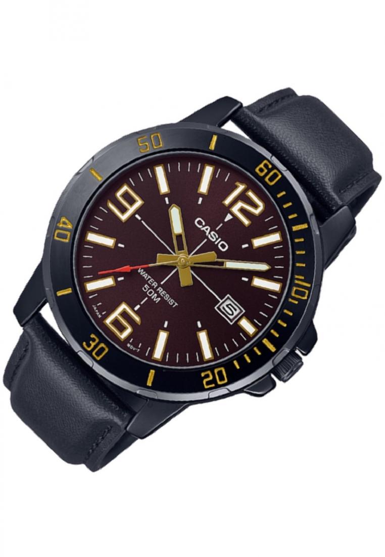 Casio MTP-VD01BL-5B Analog Leather Strap Watch For Men-Watch Portal Philippines