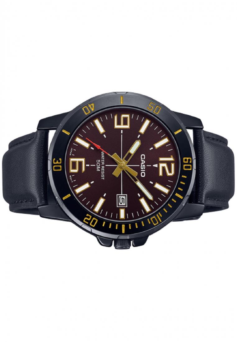 Casio MTP-VD01BL-5B Analog Leather Strap Watch For Men-Watch Portal Philippines
