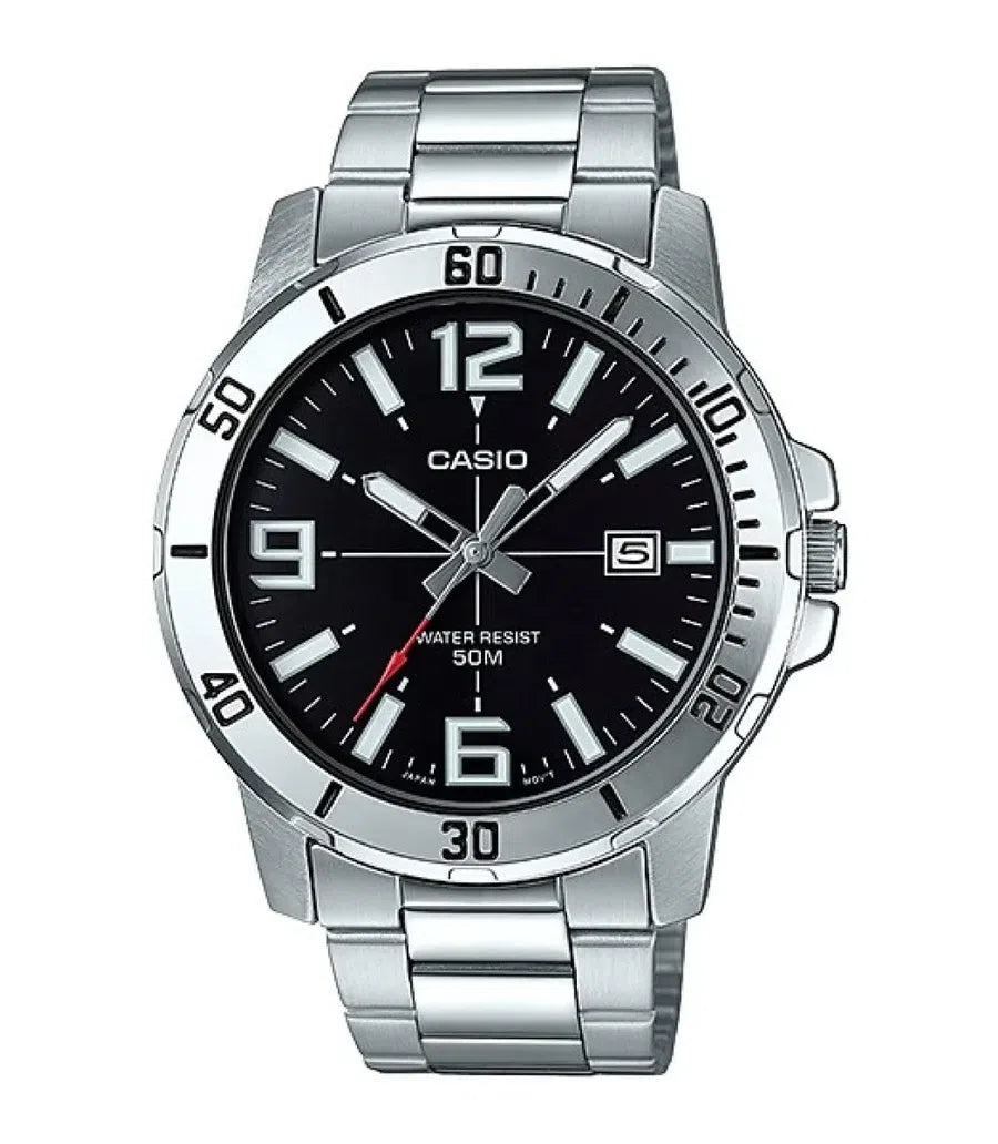 Casio MTP-VD01D-1BVUDF Analog Stainless Steel Strap Watch For Men-Watch Portal Philippines