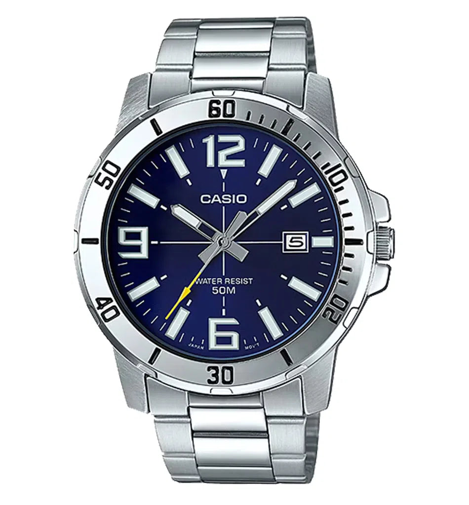 Casio MTP-VD01D-2BVUDF Analog Stainless Steel Strap Watch For Men-Watch Portal Philippines