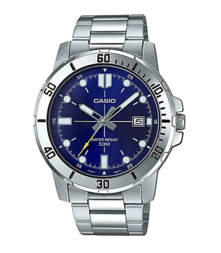 Casio MTP-VD01D-2EVUDF Analog Stainless Steel Strap Watch For Men-Watch Portal Philippines
