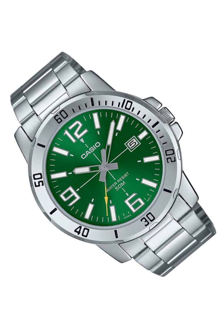 Casio MTP-VD01D-3B Analog Stainless Steel Strap Watch For Men-Watch Portal Philippines