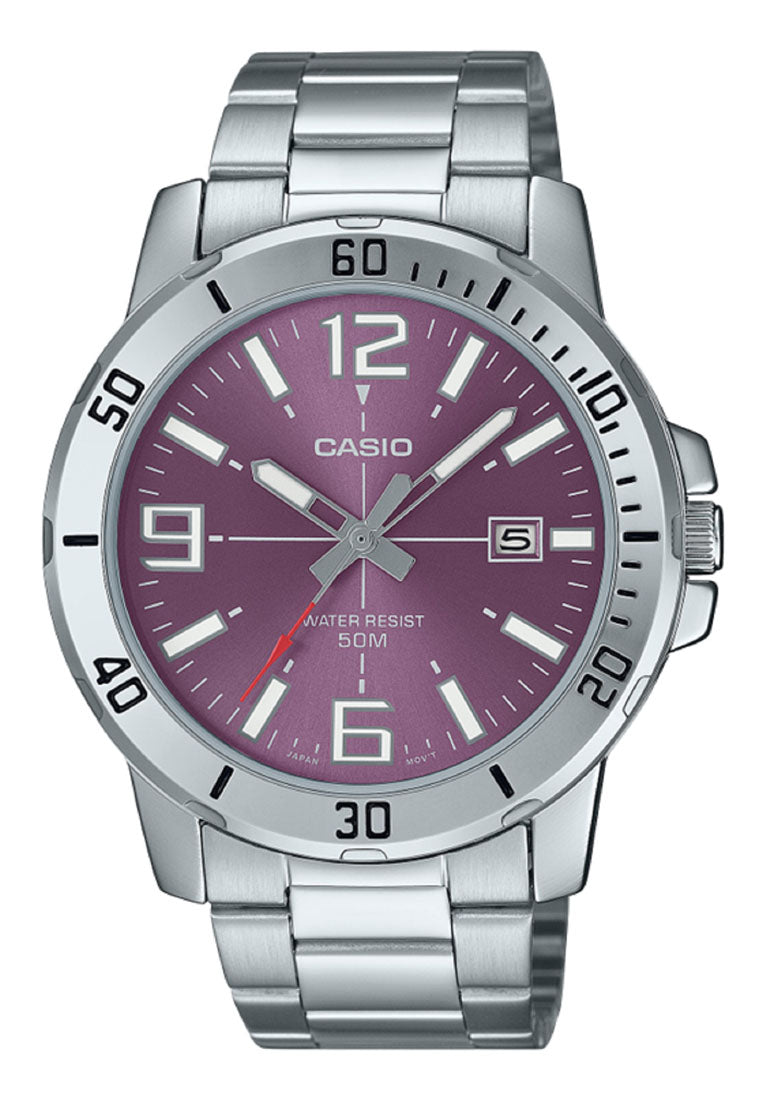 Casio MTP-VD01D-6B Analog Stainless Steel Strap Watch For Men-Watch Portal Philippines