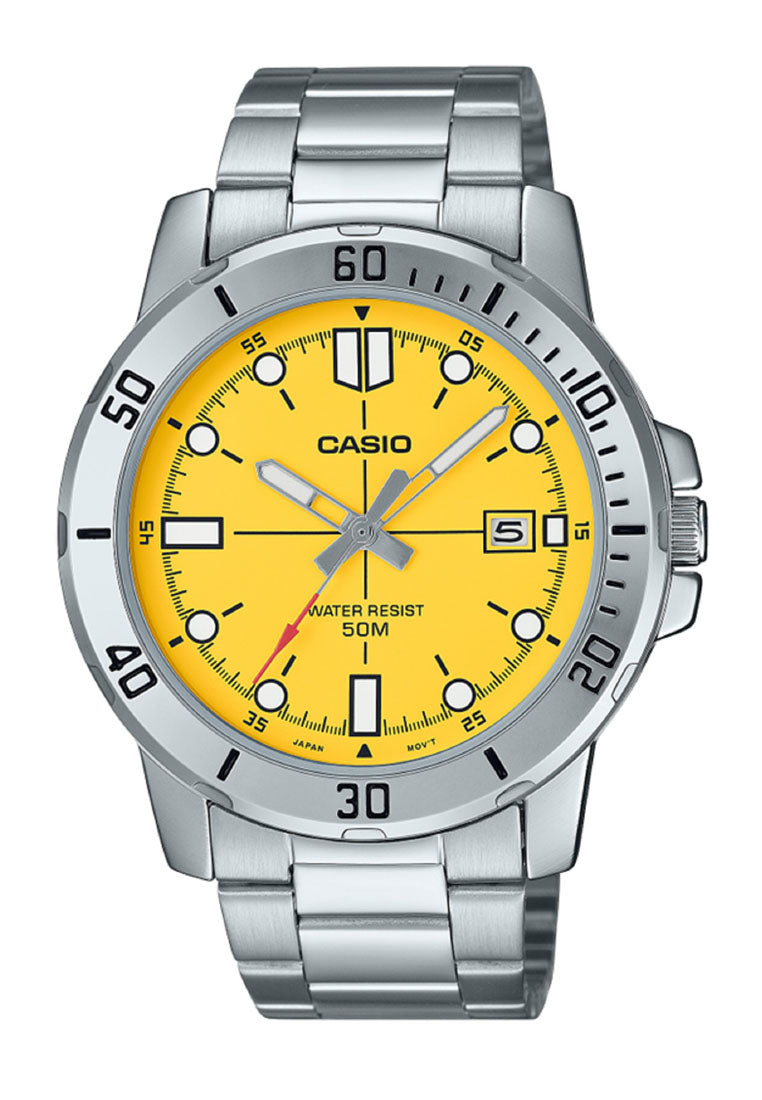 Casio MTP-VD01D-9E Analog Stainless Steel Strap Watch For Men-Watch Portal Philippines