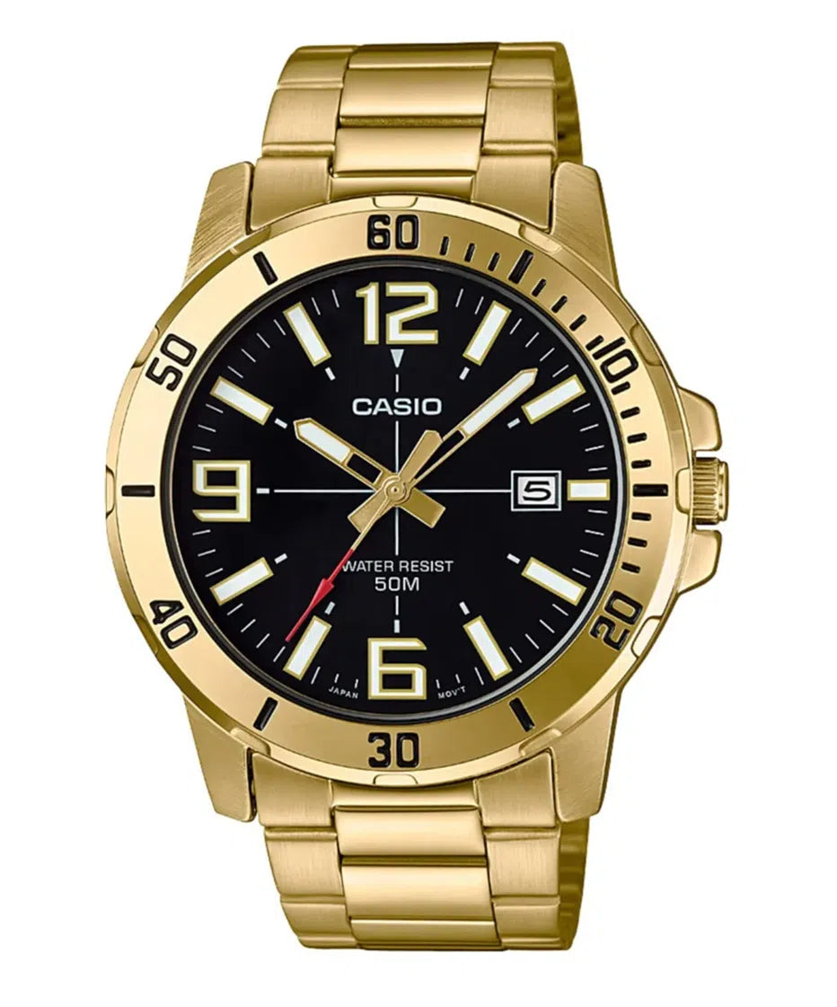 Casio MTP-VD01G-1BVUDF Analog Stainless Steel Strap Watch For Men-Watch Portal Philippines