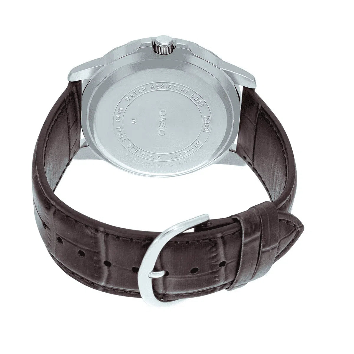 Casio MTP-VD01L-8EVUDF Brown Leather Watch for Men-Watch Portal Philippines