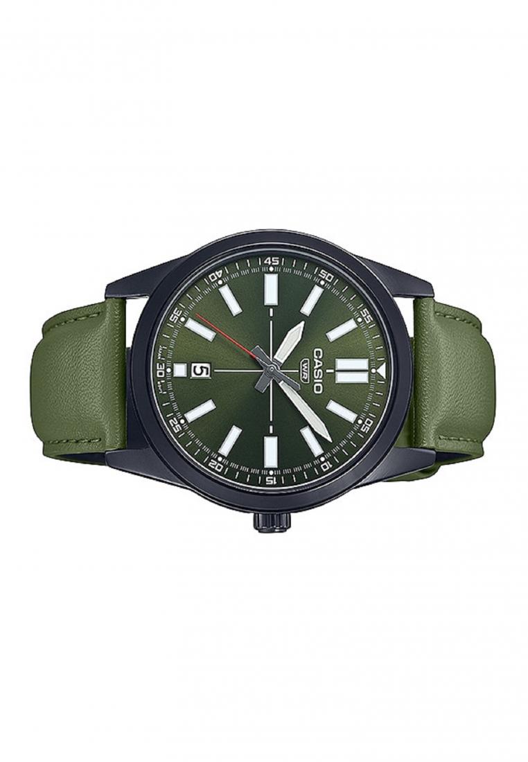 Casio MTP-VD02BL-3E Analog Leather Strap Watch For Men-Watch Portal Philippines