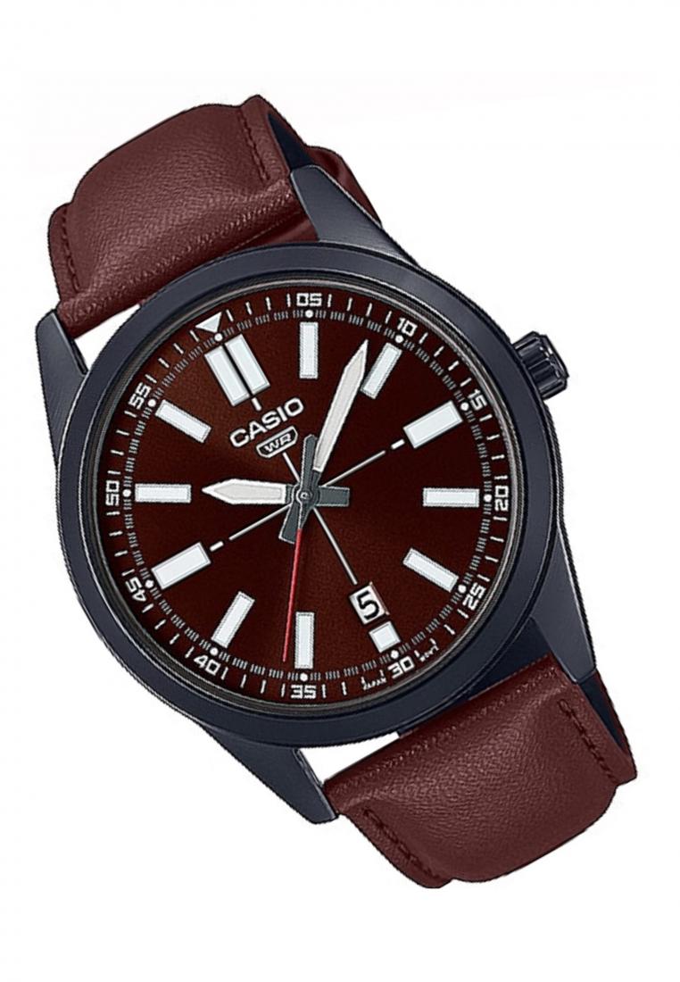 Casio MTP-VD02BL-5E Analog Leather Strap Watch For Men-Watch Portal Philippines