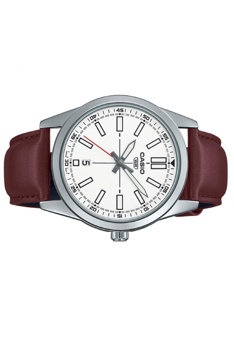 Casio MTP-VD02L-7E Analog Leather Strap Watch For Men-Watch Portal Philippines