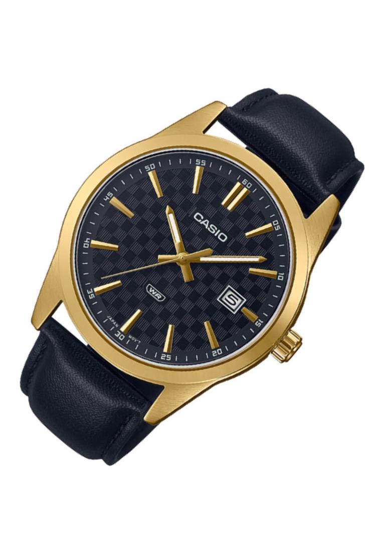 Casio MTP-VD03GL-1A Analog Leather Strap Watch For Men-Watch Portal Philippines