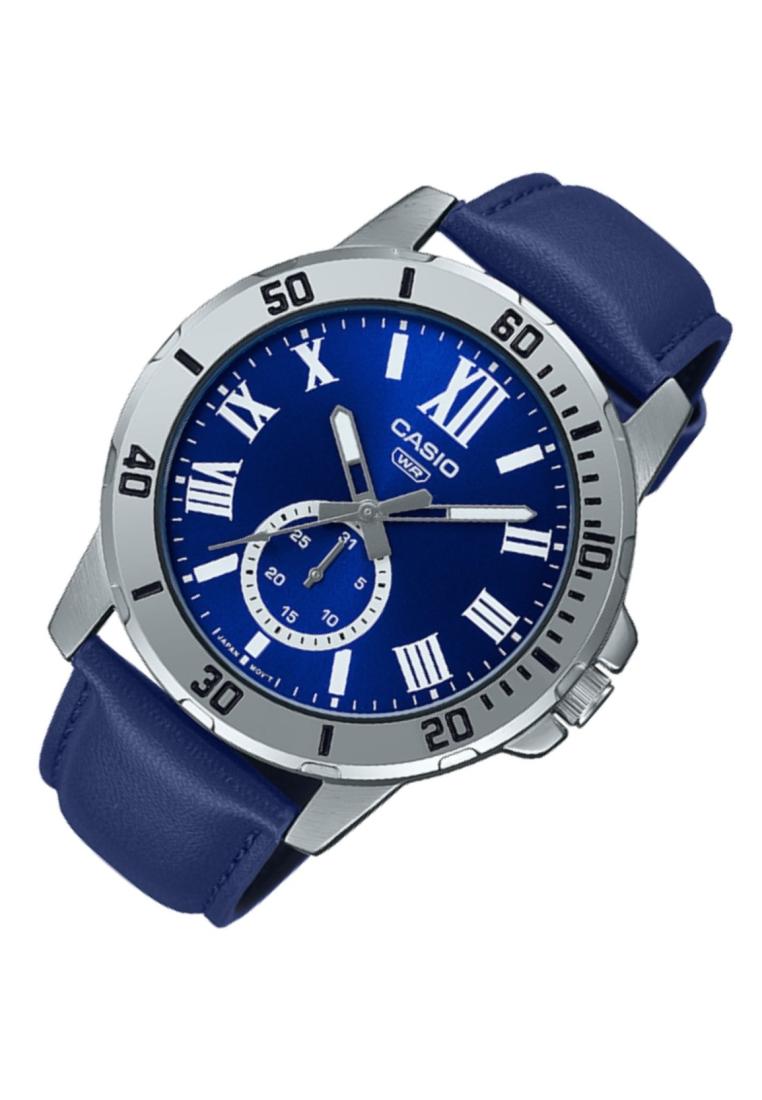 Casio MTP-VD200L-2B Analog Leather Strap Watch For Men-Watch Portal Philippines
