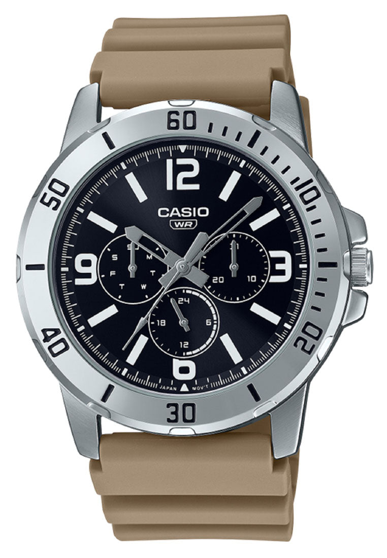 Casio MTP-VD300-5B Analog Rubber Strap Watch For Men-Watch Portal Philippines