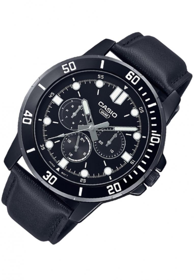 Casio MTP-VD300BL-1E Analog Leather Strap Watch For Men-Watch Portal Philippines