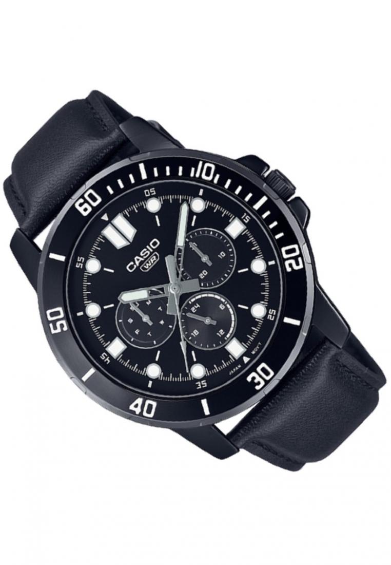 Casio MTP-VD300BL-1E Analog Leather Strap Watch For Men-Watch Portal Philippines
