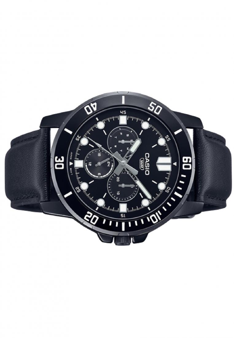 Casio MTP-VD300BL-1E Analog Leather Strap Watch For Men-Watch Portal Philippines