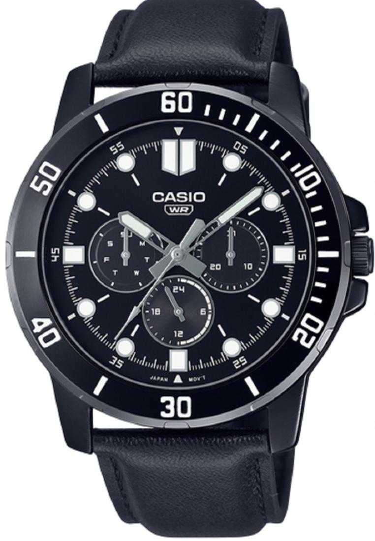 Casio MTP-VD300BL-1E Analog Leather Strap Watch For Men-Watch Portal Philippines