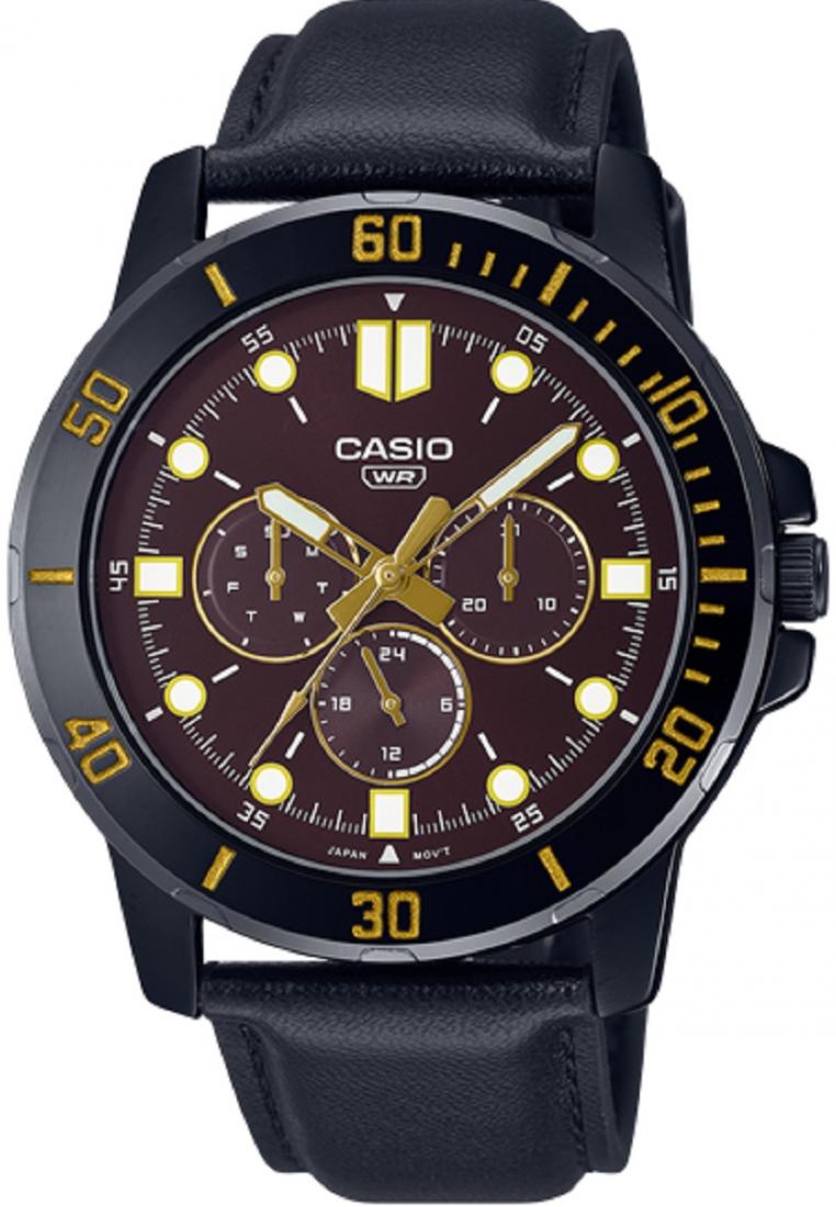 Casio MTP-VD300BL-5E Analog Leather Strap Watch For Men-Watch Portal Philippines