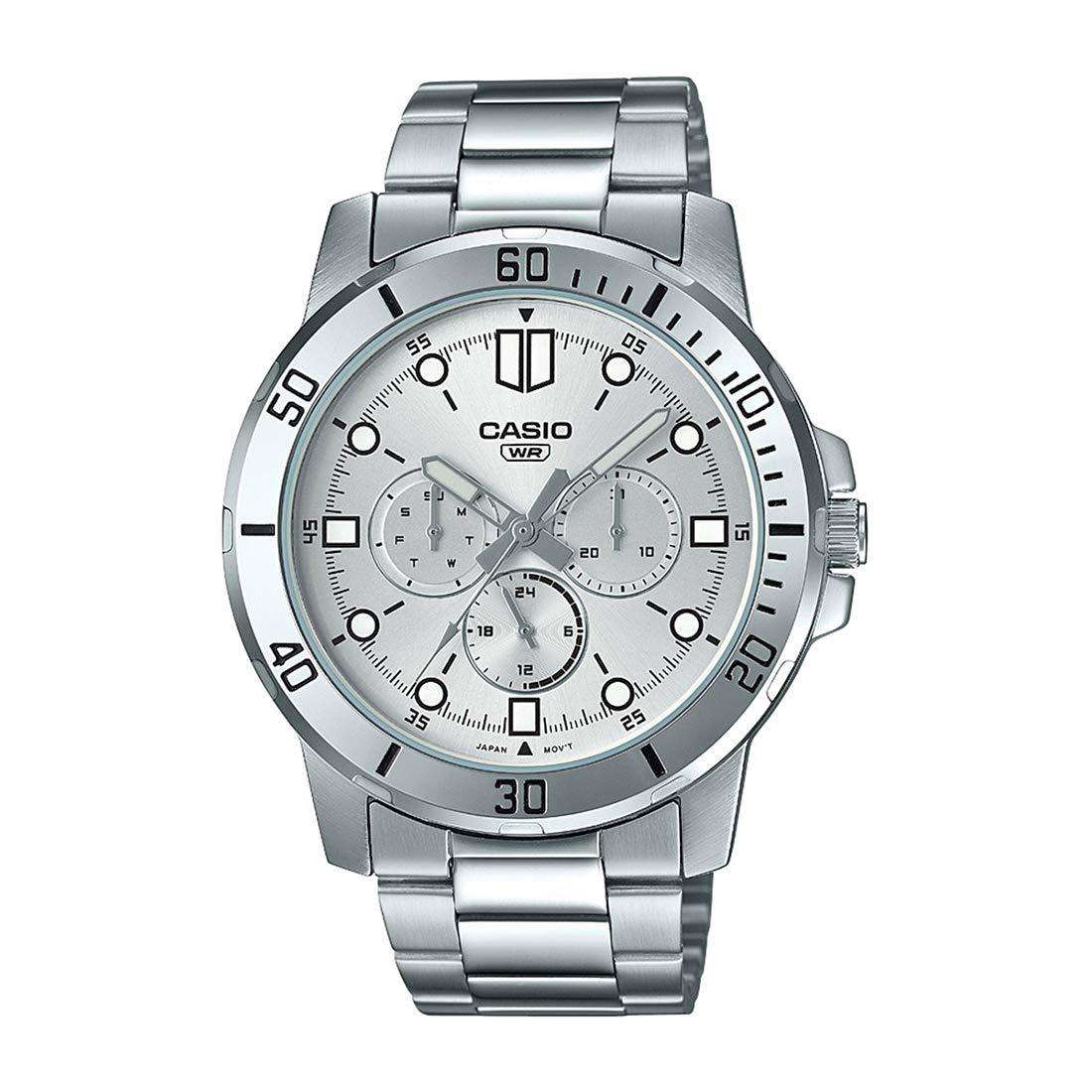 Casio MTP-VD300D-7E Silver Stainless Watch-Watch Portal Philippines