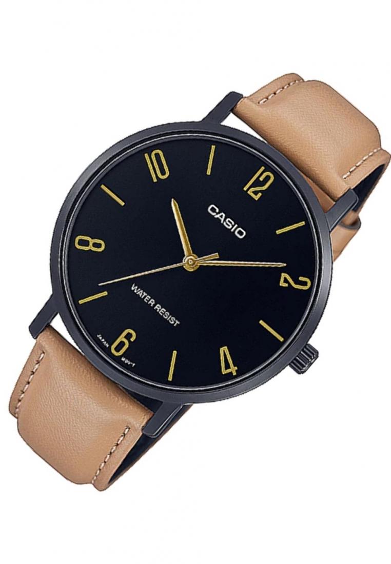 Casio MTP-VT01BL-1B Analog Leather Strap Watch For Men-Watch Portal Philippines