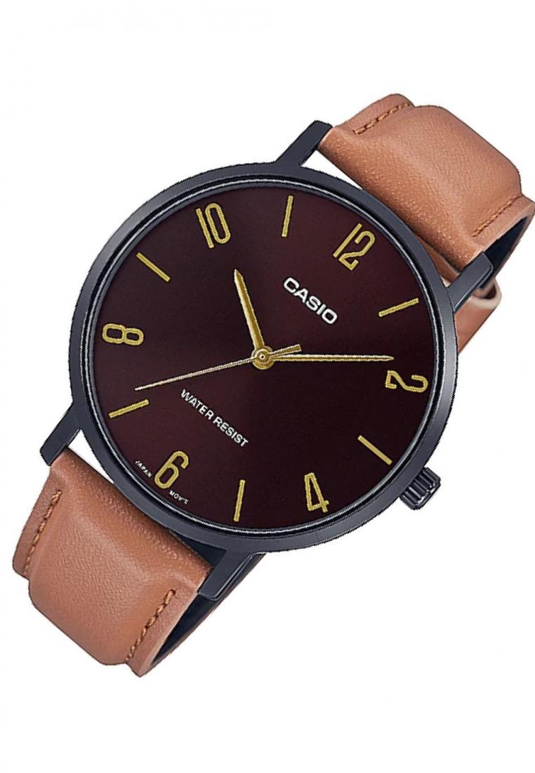 Casio MTP-VT01BL-5B Analog Leather Strap Watch For Men-Watch Portal Philippines