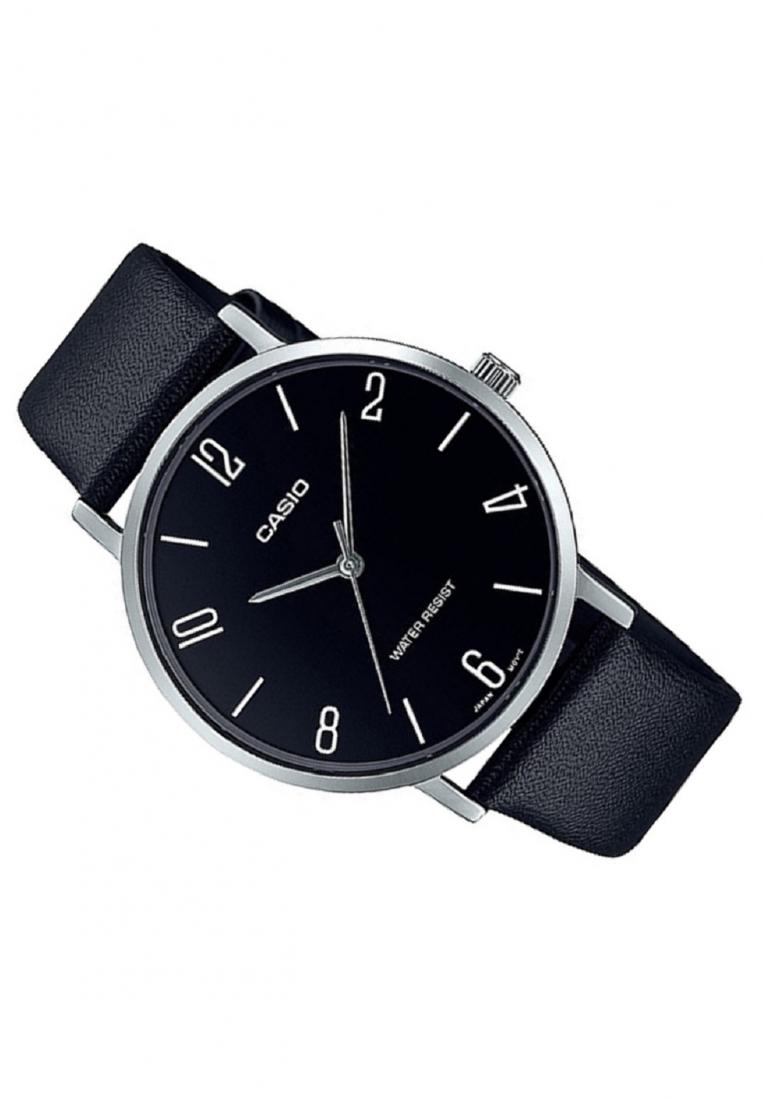 Casio MTP-VT01L-1B2 Analog Leather Strap Watch For Men-Watch Portal Philippines