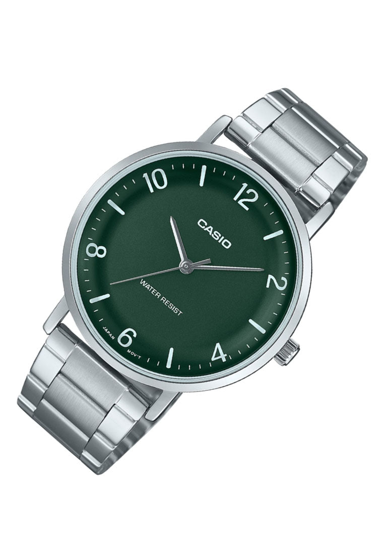 Casio MTP-VT03D-3B Analog Stainless Steel Band Watch For Men-Watch Portal Philippines