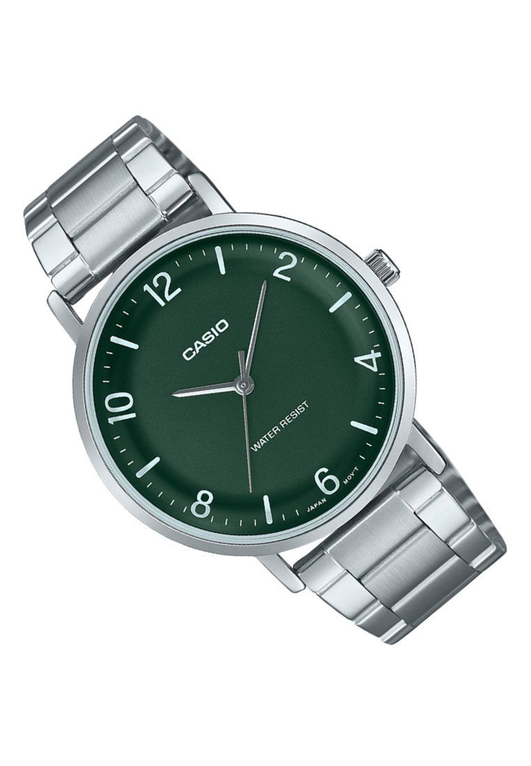 Casio MTP-VT03D-3B Analog Stainless Steel Band Watch For Men-Watch Portal Philippines