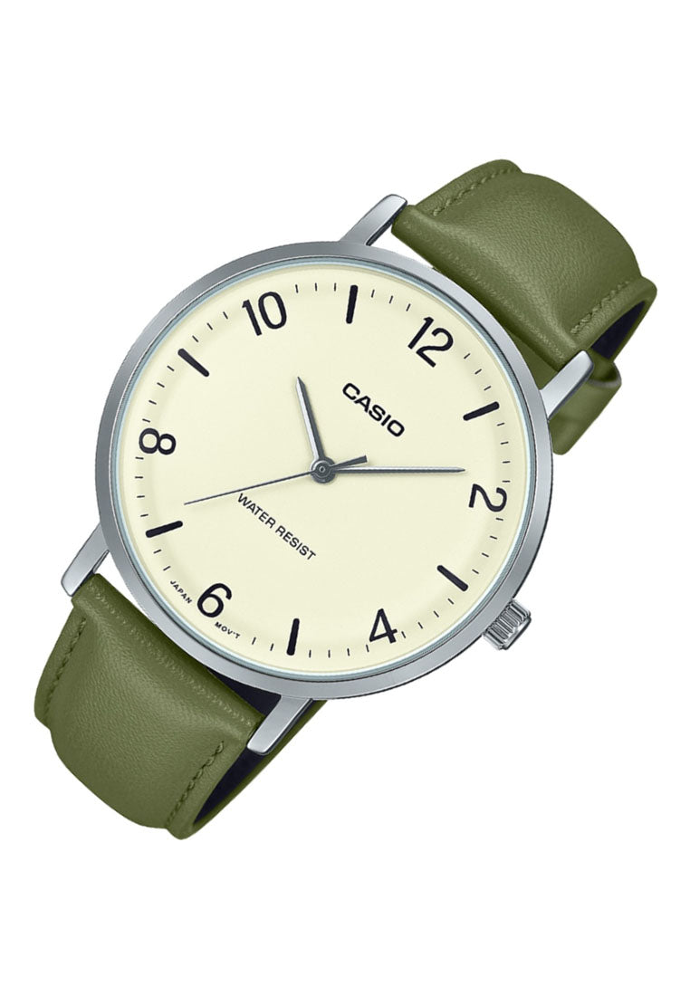 Casio MTP-VT03L-7B Analog Leather Band Watch For Men-Watch Portal Philippines