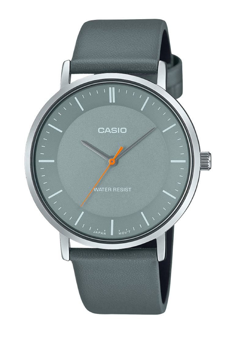 Casio MTP-VT04L-8E Analog Leather Band Watch For Men-Watch Portal Philippines