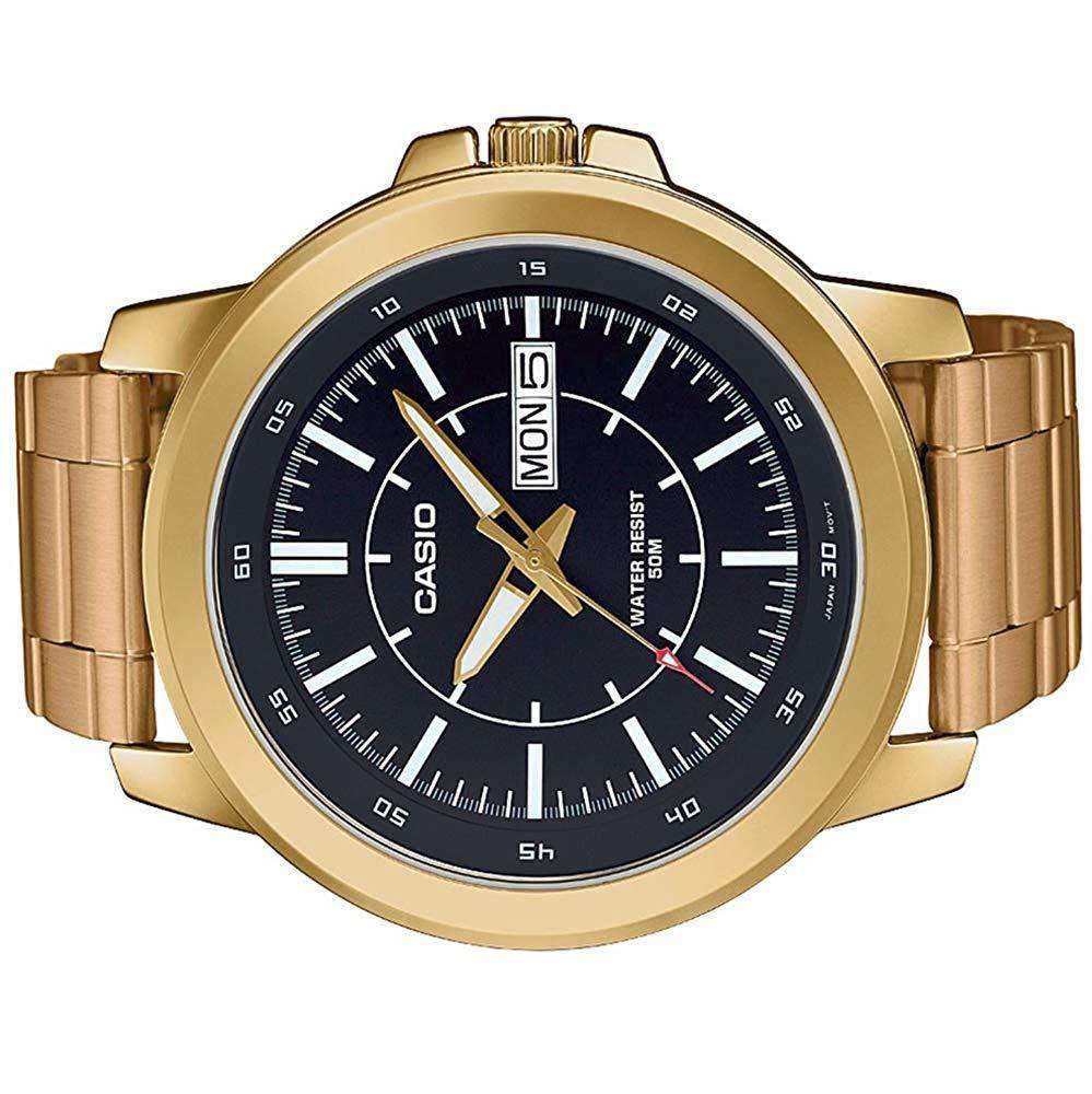 Casio MTP-X100G-1EVDF Gold Plated Watch for Men-Watch Portal Philippines