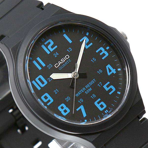 Casio MW-240-2BVDF Black Resin Strap Watch for Men-Watch Portal Philippines