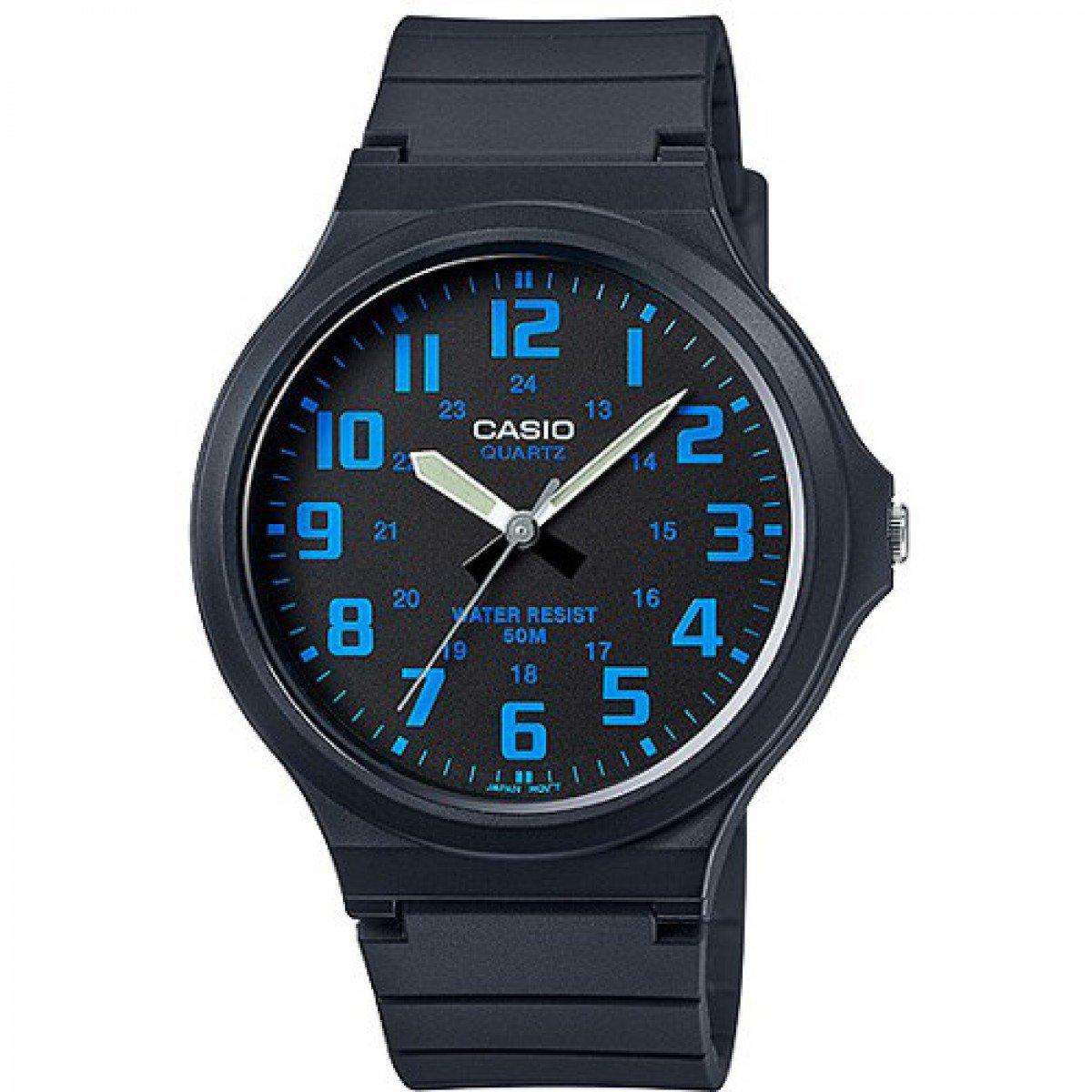 Casio MW-240-2BVDF Black Resin Strap Watch for Men-Watch Portal Philippines