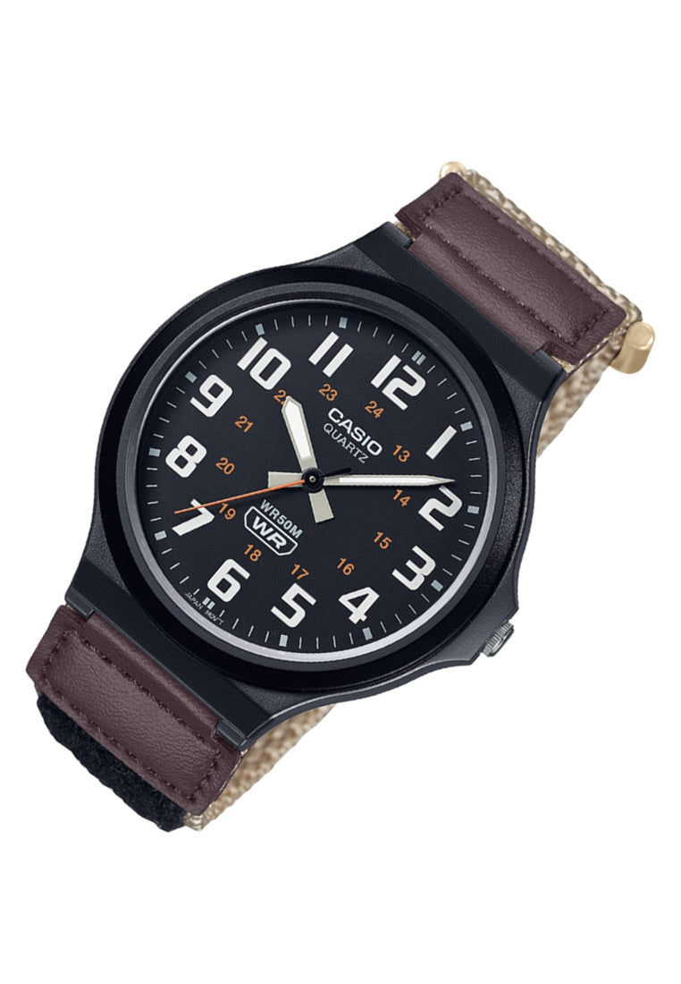 Casio MW-240B-5B Analog Rubber Strap Watch For Men-Watch Portal Philippines